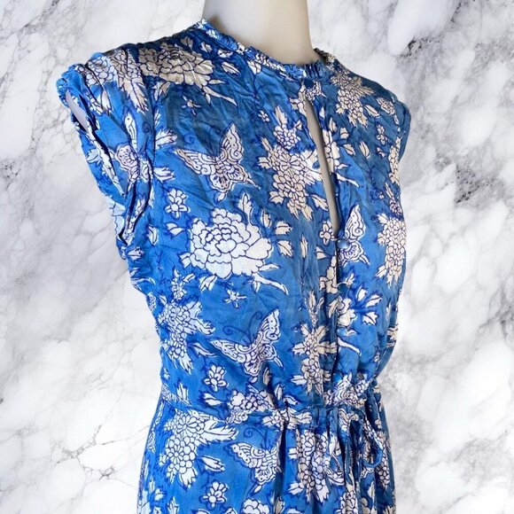 Emerson Fry India Collection Frances 3 Frill Dress - Peace Sky Blue - Picture 10 of 11